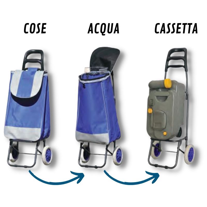 ACQUATRAVEL - CARRELLINO TRIVALENTE