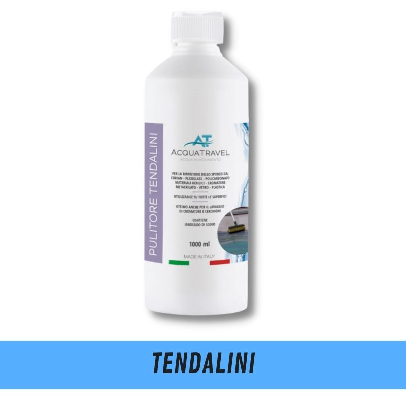 AcquaTravel flacone 1L liquido pulizia teli tendalini esterni camper