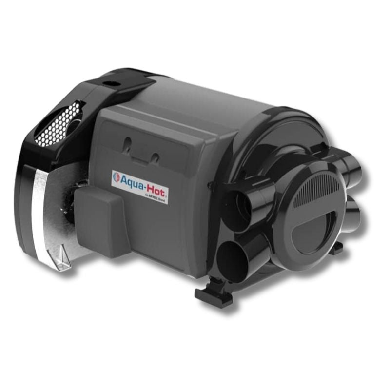 Airxcel Aqua-Hot GEN 1 vista frontale attacco tubature