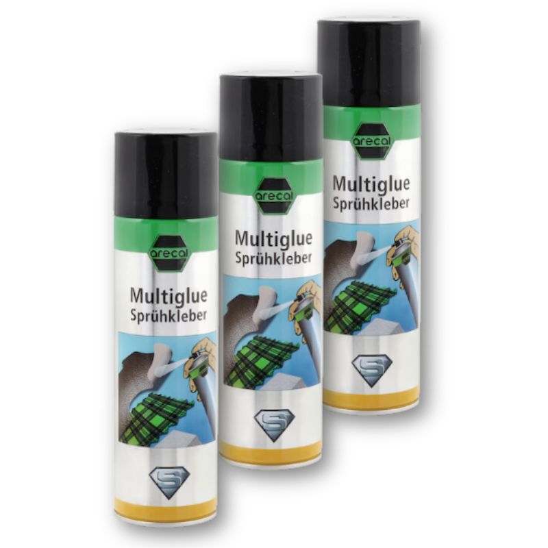 Arecal Multiglue 3 cartucce di colla spray per tappezzerie