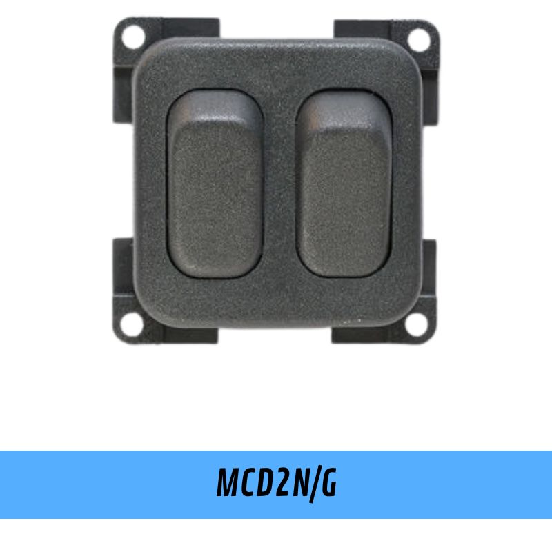 CBE MCD2NG doppio interruttore unipolare grigio