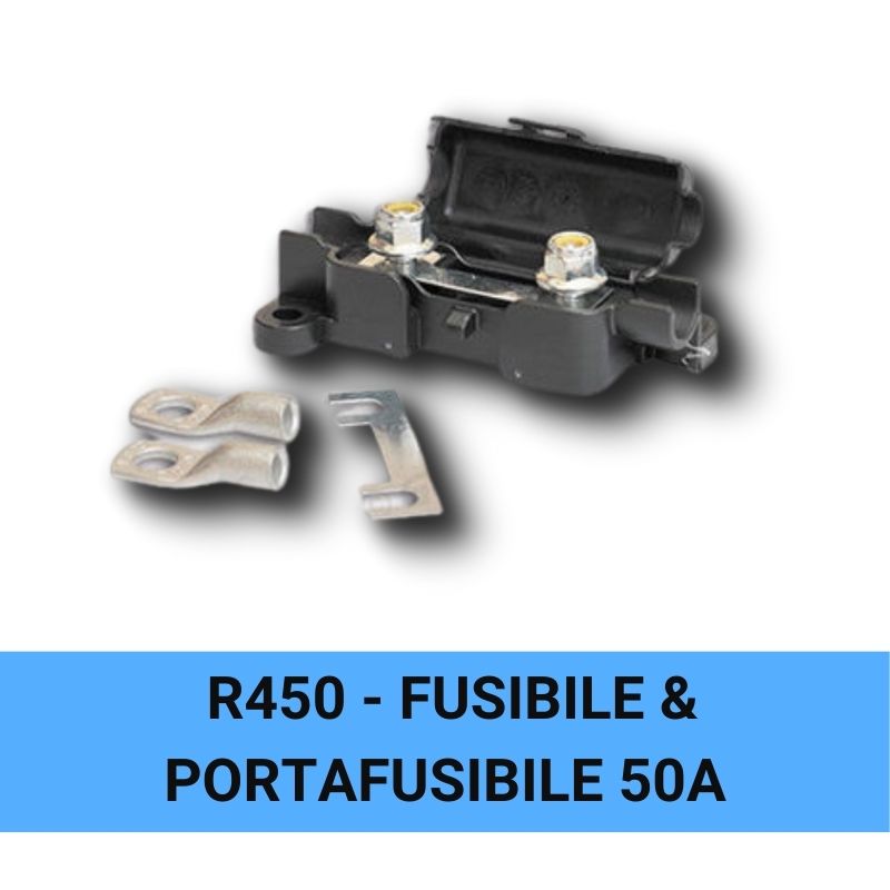 CBE R450 fusibile a lamella 12V 50A con portafusibile