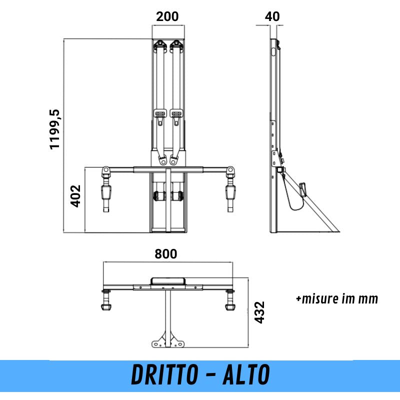 CTA Smart Kit Ducato puntone dritto seduta alta