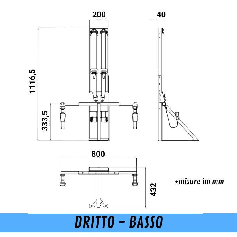 CTA Smart Kit Ducato puntone dritto seduta bassa