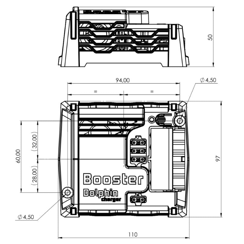 Dolphin Booster Mini disegno tecnico misure
