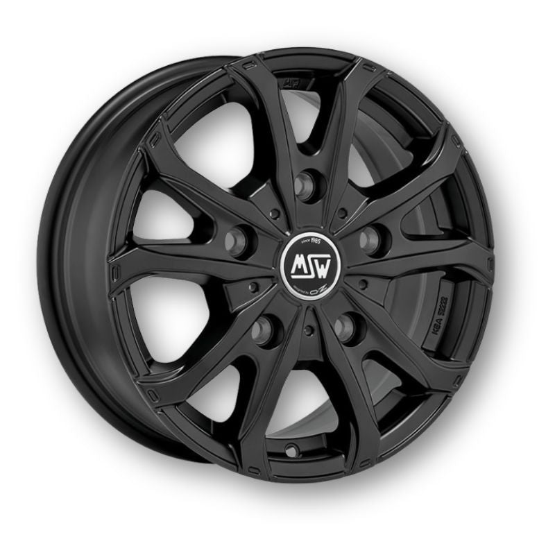 MSW 48VAN matt black vista laterale