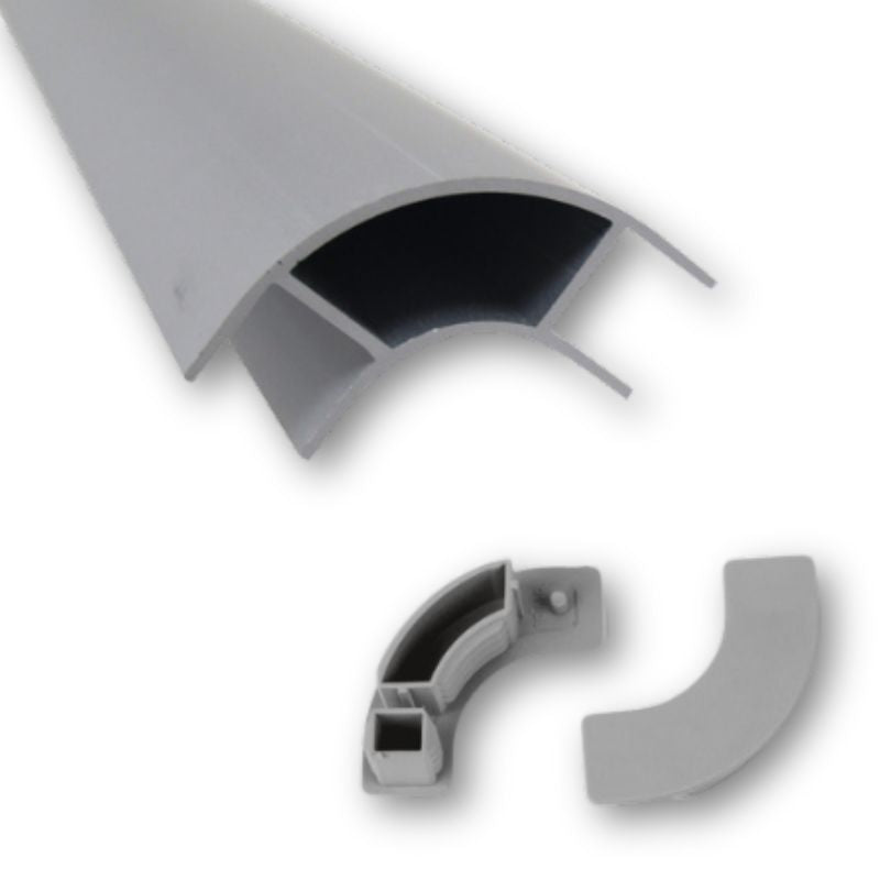 Profilo angolare stondato per pannelli da 15mm barra 2,2m