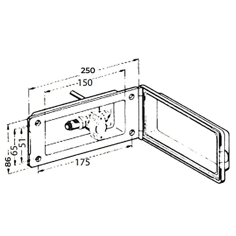 REICH - PRESA ESTERNA GAS RETTANGOLARE