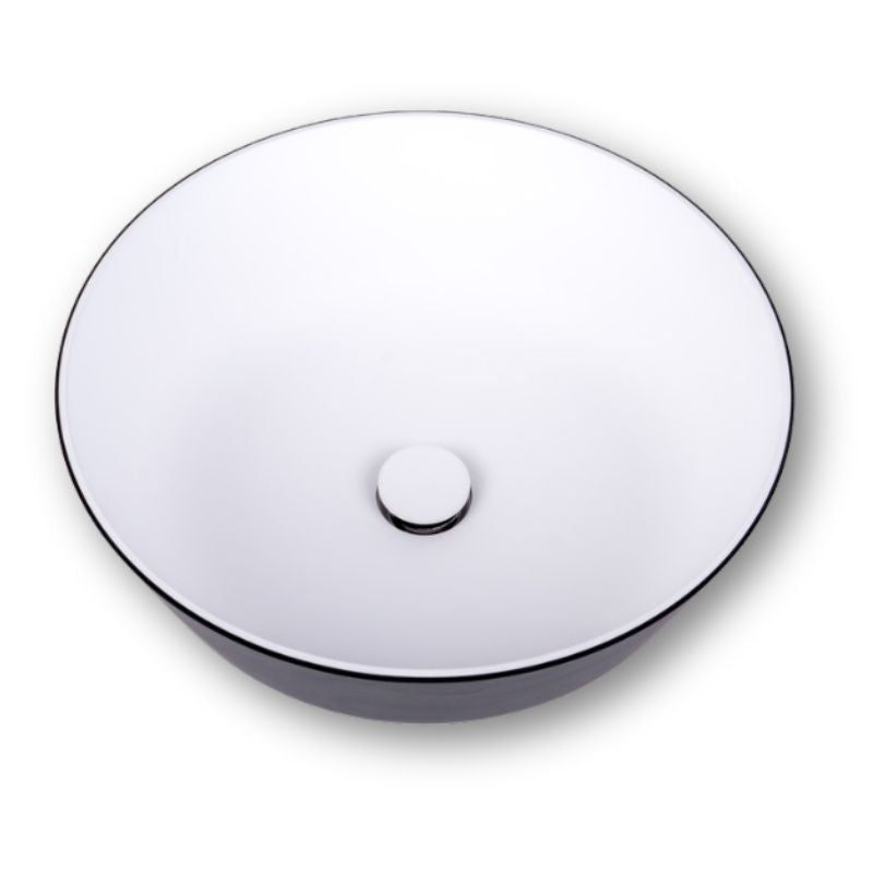 RV Basic lavandino tondo ocritech bicolor a sbalzo per camper
