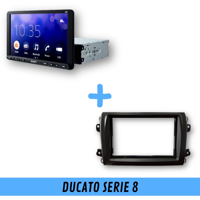 SONY - XAV - AX 8150 con mascherina per Ducato Serie 8