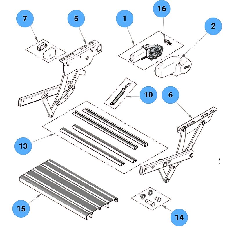 THULE - RICAMBI SINGLE STEP V10 & V15