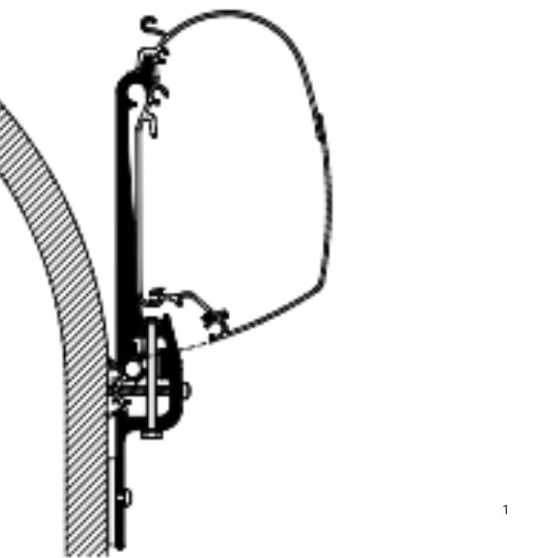 Thule - Adattatori tendalini roulotte Eriba Touring (<2007)