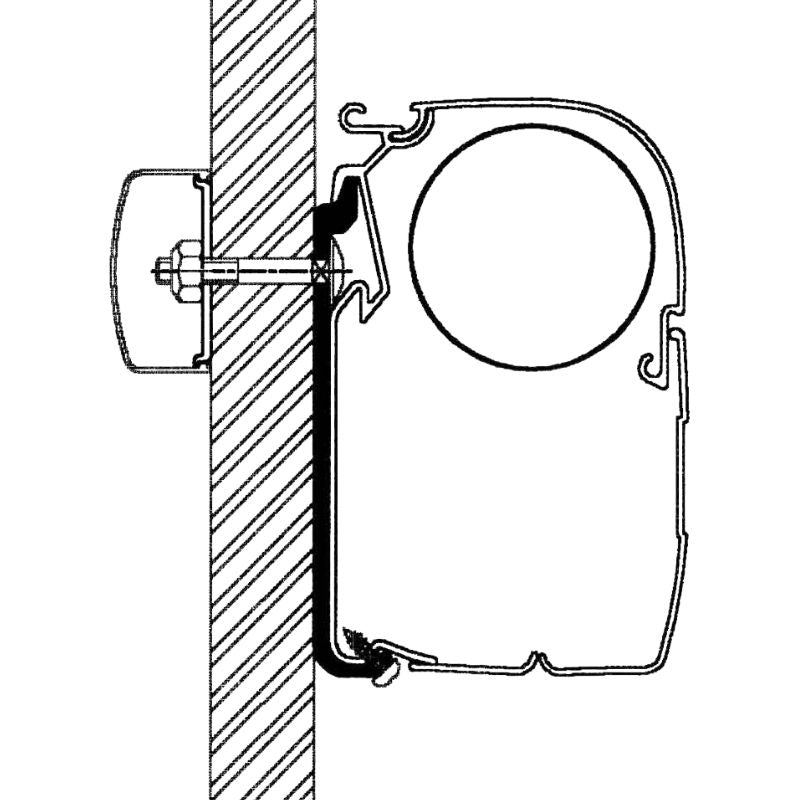 Thule Flat Adapter adattatori montaggio tendalini pareti camper