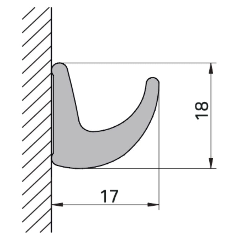 Thule Gutter disegno tecnico sezione