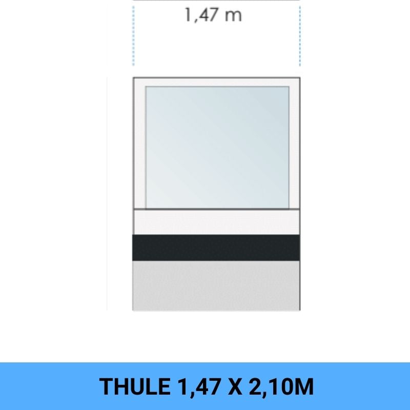 Thule Rain Blocker G2 front pannello 2 disegno tecnico misure