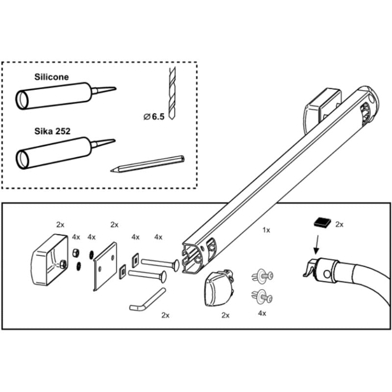 Thule Top Mounting Rail come si monta