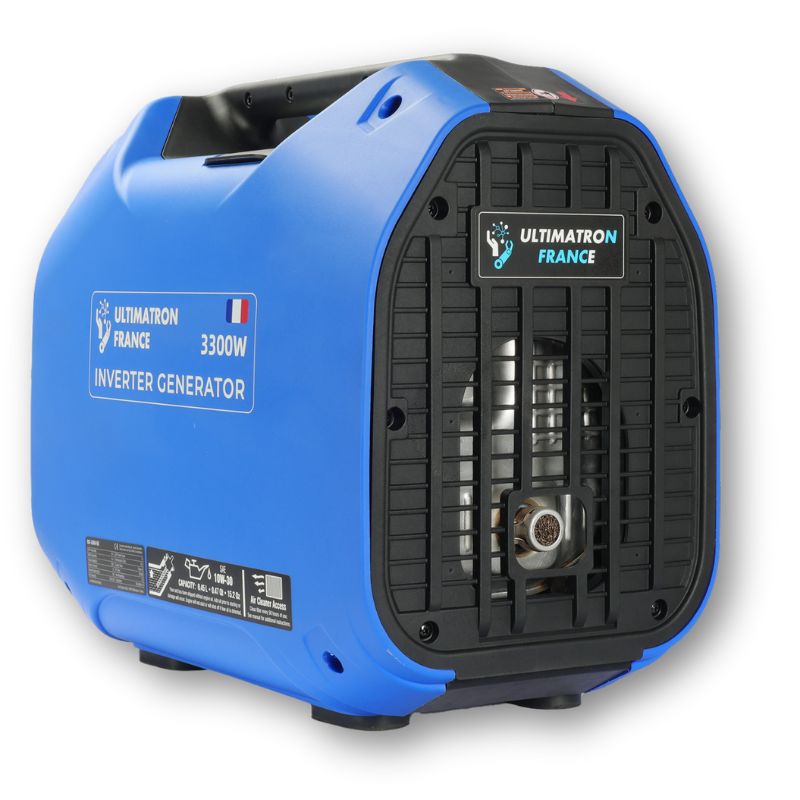 Ultimatron generatore 3000W vista laterale retro scarico