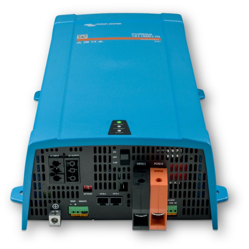 Victron Energy Multiplus 12/1600/70 dettaglio collegamenti