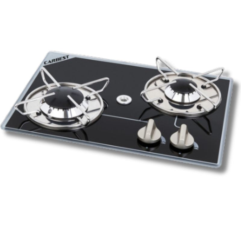 CARBEST - PIANO COTTURA 2 FUOCHI NERO