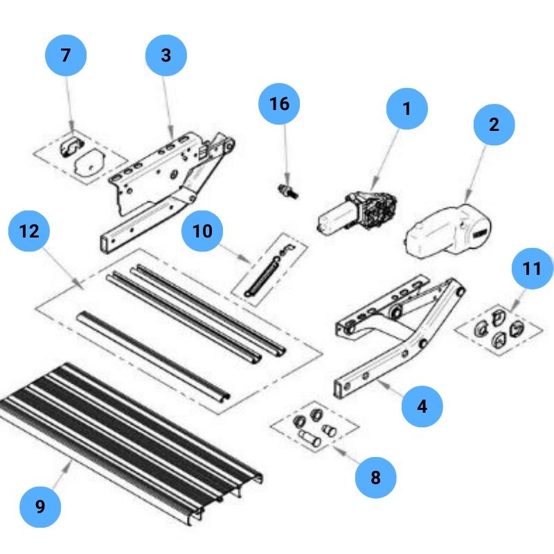 THULE - RICAMBI SINGLE STEP V10 & V15