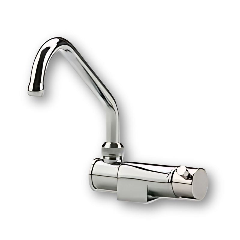 RV BASIC - MISCELATORE CANNA CURVA 15cm, PIEGHEVOLE & GIREVOLE