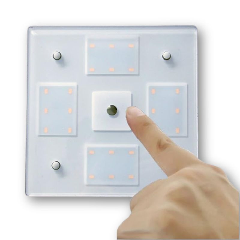 RV BASIC - PLAFONIERA QUADRATA DIMMER TOUCH