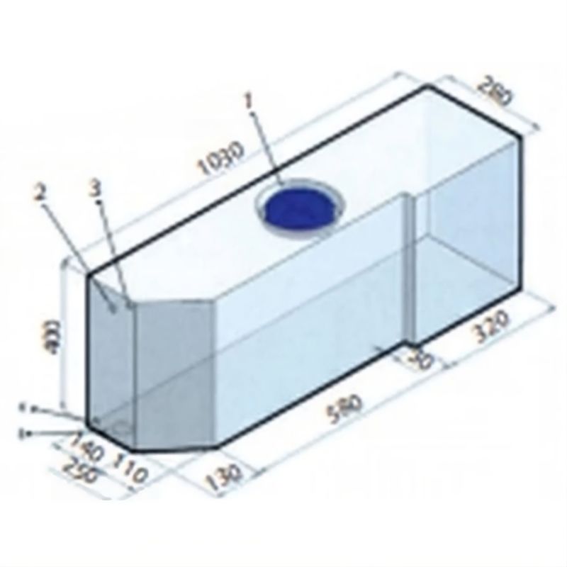 SERBATOIO SAGOMATO CORTO - 100L