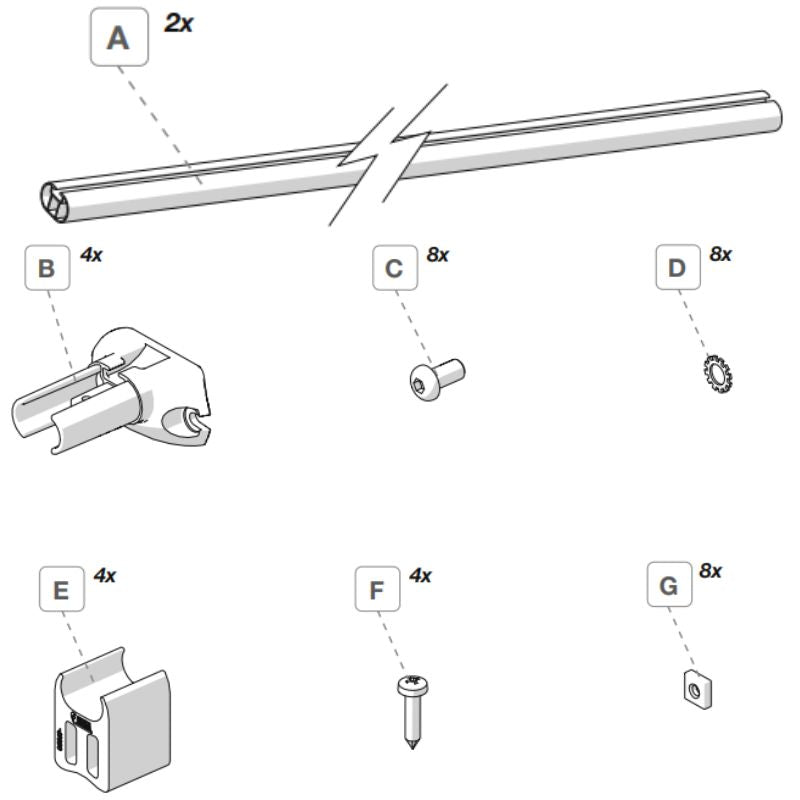 FIAMMA - FIXING-BAR RAIL