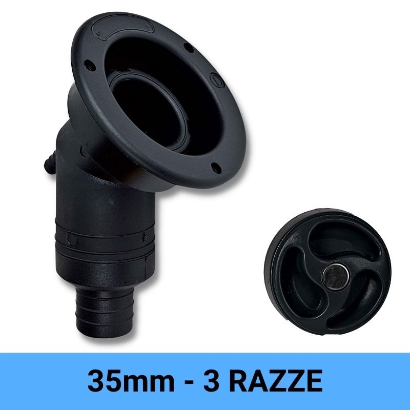 LILIE - BOCCHETTONI TONDI NERI