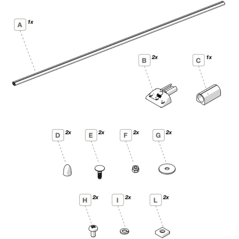 fiamma fixing-bar pro elenco pezzi