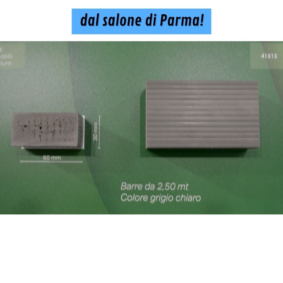 6 PROFILI IN PVC ESPANSO (60x30mm, LUNGHEZZA 2,5m)