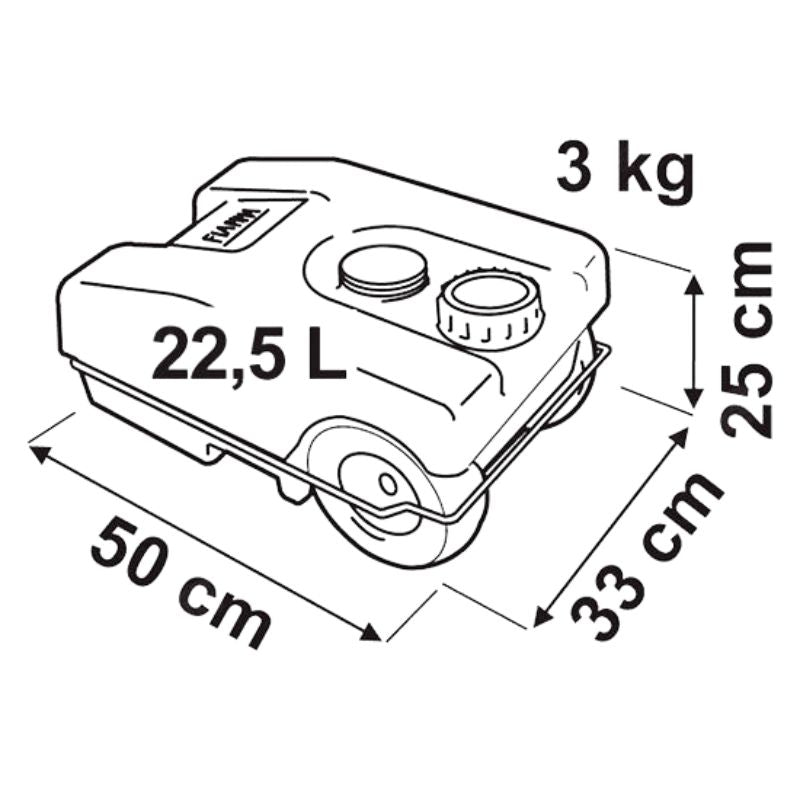 FIAMMA - ROLL-TANK 23W - GRIGIE