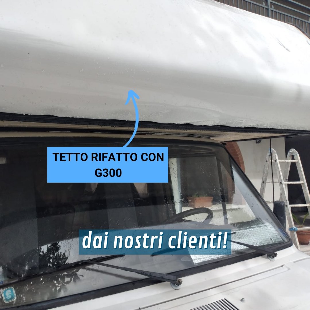G300 vetroresina in rotoli tetto camper foto dai clienti
