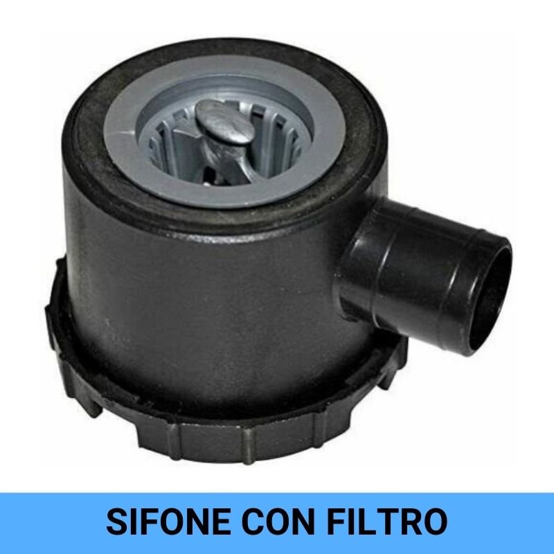 Reich sifone con filtro