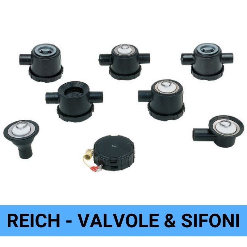 Reich sifoni e valvole scarico acque grigie camper