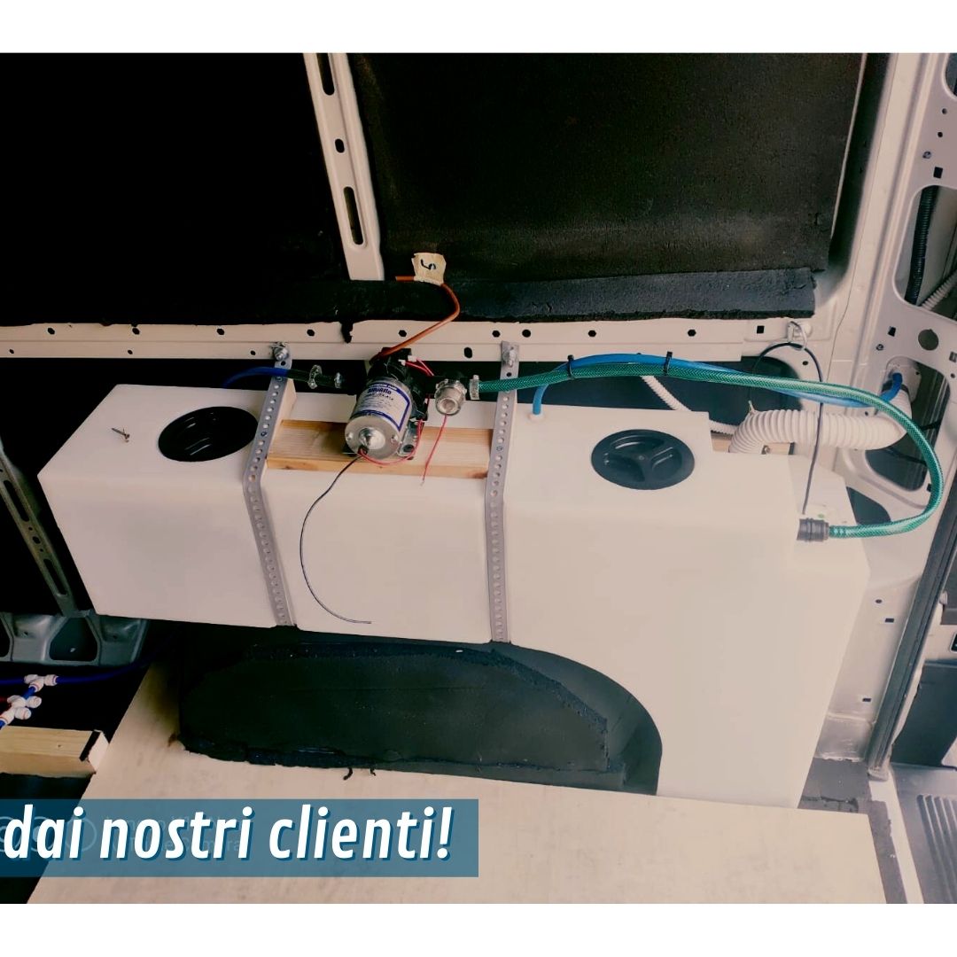 Serbatoio acqua 90L da passaruota foto dai clienti