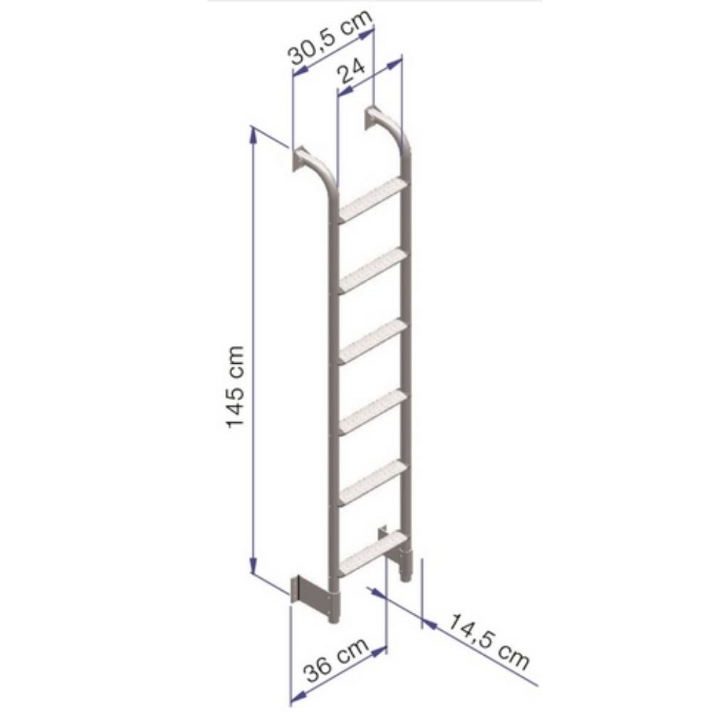 SCALETTA PER INTERNI A 5 GRADINI