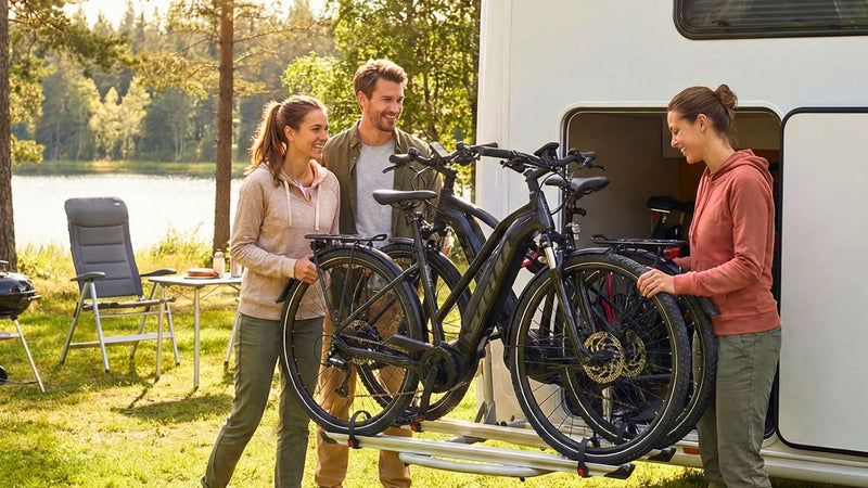 Portabici da garage interno camper