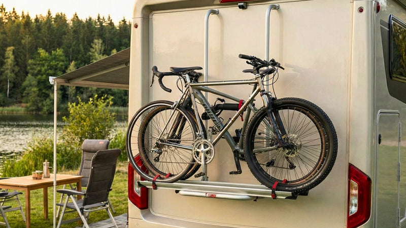 Portabici da parete per camper, roulotte e furgoni