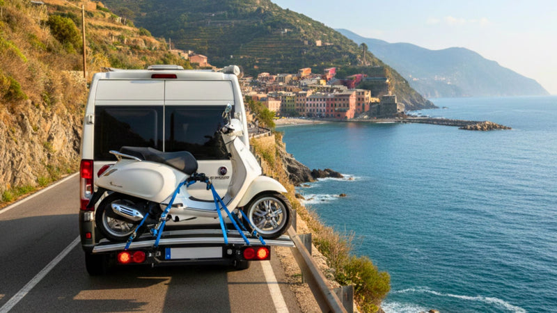 Portamoto esterni per camper e furgoni