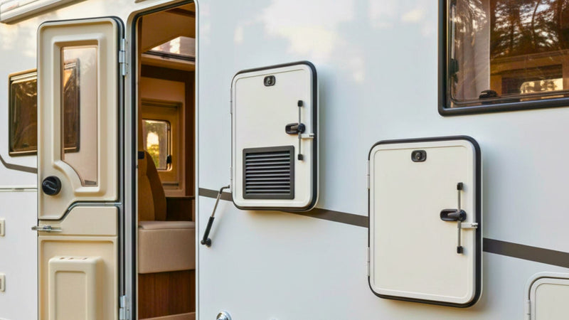 Porte e portelloni esterni per camper e accessori