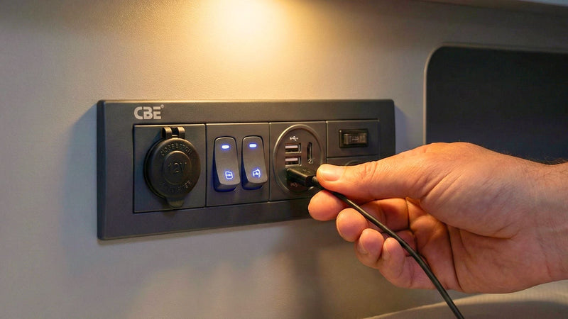 Prese e fusibili per impianto 12V camper