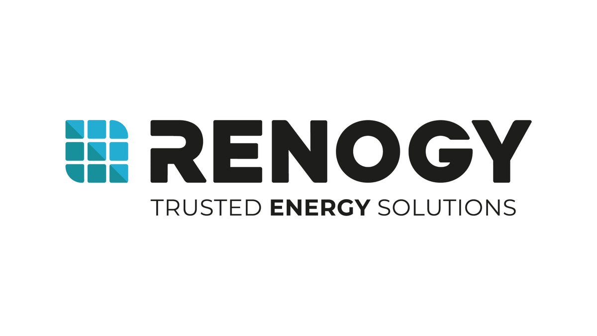 Renogy logo batterie al litio e accessori elettrici per camper