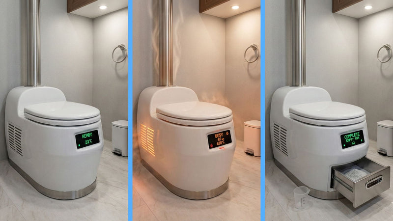 WC ad incenerimento per camper