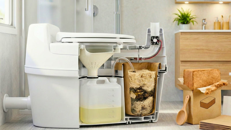 Compost toilet per camper e campeggio