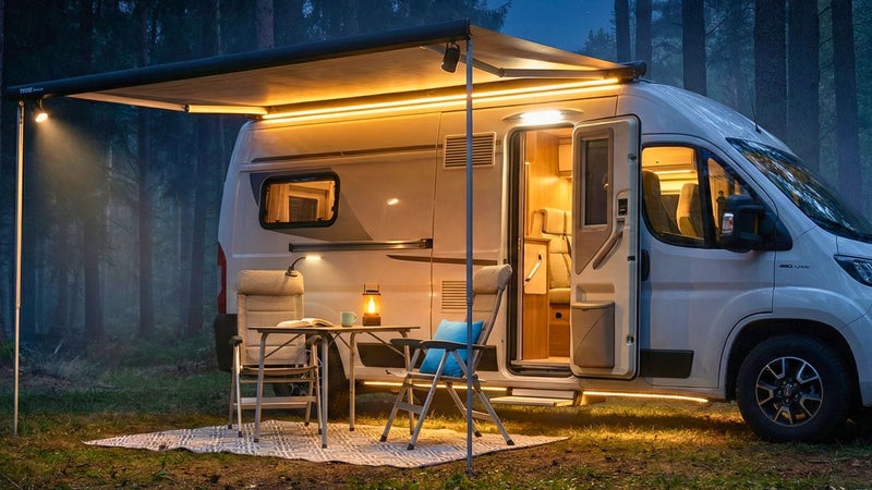 Illuminazione esterna 12V (DC) per camper