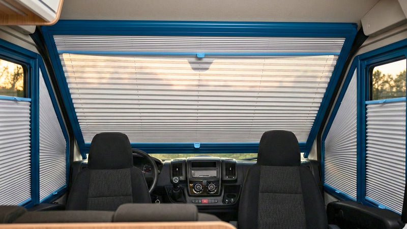 Oscuranti plissettati scorrevoli interni cabina camper