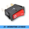 24 - INTERRUTTORE 12V ROSSO