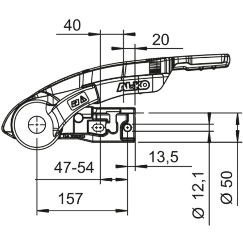 AL-KO AKS 3004 disegno tecnico misure