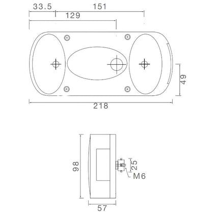 Aspöck Midipoint 2 disegno tecnico misure